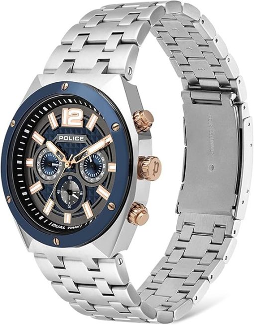 Police Kediri PL.15995JSTBL/61M Mens Watch Dualtimer - Image 3